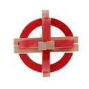 Magic 3D IQ Puzzle Wooden Kong Ming Lock Brain Teaser Intellectual Toy Educational Desk/Office Gadget Crafts - Globe