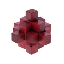 Magic 3D IQ Puzzle Wooden Kong Ming Lock Brain Teaser Intellectual Toy Educational Desk/Office Gadget Crafts - 9pcs Blocks Set