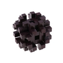 Challenge Yourself - Wooden Brain Teaser Kong Ming Lock Burr Puzzle Intelligence Game Kids/Adults Toy Â–Black