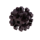 Challenge Yourself - Wooden Brain Teaser Kong Ming Lock Burr Puzzle Intelligence Game Kids/Adults Toy Â–Black