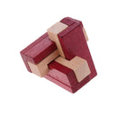 Magic IQ Puzzle Wooden Kong Ming Lock Brain Teaser Intellectual Toy Educational Desk/Office Gadget Crafts - 3D Triangle