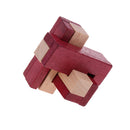 Magic IQ Puzzle Wooden Kong Ming Lock Brain Teaser Intellectual Toy Educational Desk/Office Gadget Crafts - 3D Triangle