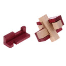 Magic IQ Puzzle Wooden Kong Ming Lock Brain Teaser Intellectual Toy Educational Desk/Office Gadget Crafts - 3D Triangle