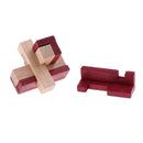 Magic IQ Puzzle Wooden Kong Ming Lock Brain Teaser Intellectual Toy Educational Desk/Office Gadget Crafts - 3D Triangle
