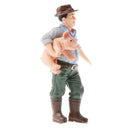 Simulation People Model Action Figures Kids Educational Toy Gift - Farmer Holding Pig