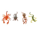 Lots of 12 Pieces PVC Plastic Animal Insects Dragonfly Spider Models Figures Kids Educational Toy Party Bag Fillers
