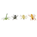 Lots of 12 Pieces PVC Plastic Animal Insects Dragonfly Spider Models Figures Kids Educational Toy Party Bag Fillers