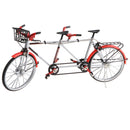 1:10 Alloy Tandem Bike Diecase Model Figure Showcase Display Collection Toy Desktop Ornament Red