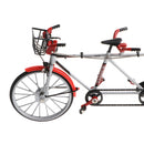 1:10 Alloy Tandem Bike Diecase Model Figure Showcase Display Collection Toy Desktop Ornament Red