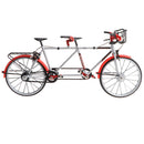 1:10 Alloy Tandem Bike Diecase Model Figure Showcase Display Collection Toy Desktop Ornament Red