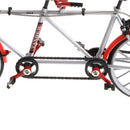 1:10 Alloy Tandem Bike Diecase Model Figure Showcase Display Collection Toy Desktop Ornament Red