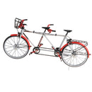 1:10 Alloy Tandem Bike Diecase Model Figure Showcase Display Collection Toy Desktop Ornament Red