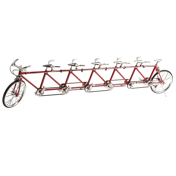 1/10 Scale Simulation Alloy Diecast Racing Exquisite Tandem Bike Sport Bicycle Model Hobbies Games Toy Collections Red