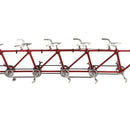 1/10 Scale Simulation Alloy Diecast Racing Exquisite Tandem Bike Sport Bicycle Model Hobbies Games Toy Collections Red