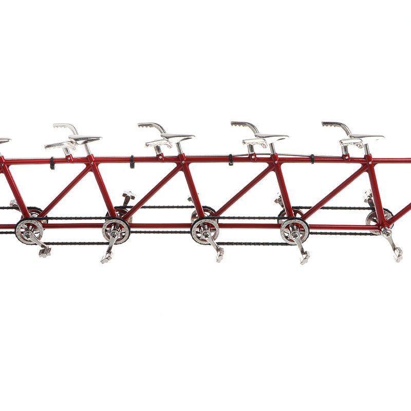1/10 Scale Simulation Alloy Diecast Racing Exquisite Tandem Bike Sport Bicycle Model Hobbies Games Toy Collections Red