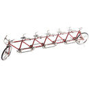 1/10 Scale Simulation Alloy Diecast Racing Exquisite Tandem Bike Sport Bicycle Model Hobbies Games Toy Collections Red