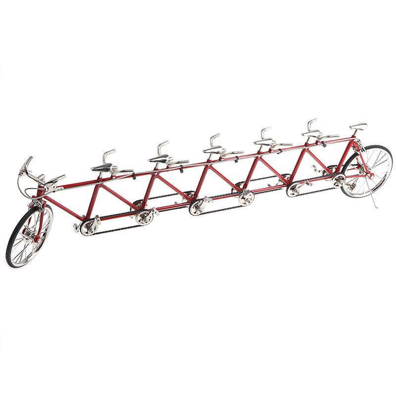 1/10 Scale Simulation Alloy Diecast Racing Exquisite Tandem Bike Sport Bicycle Model Hobbies Games Toy Collections Red