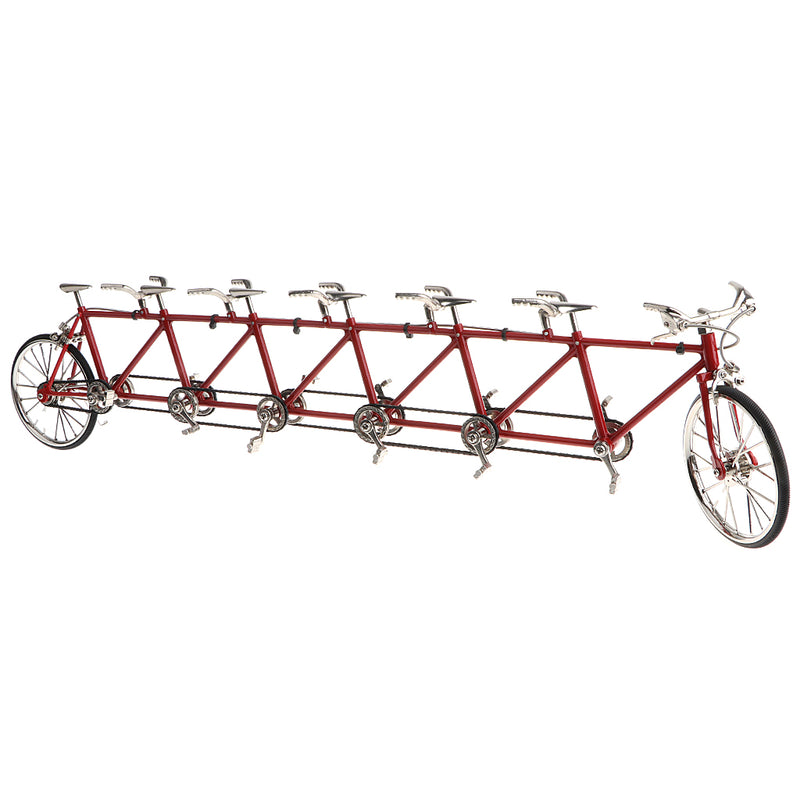 1/10 Scale Simulation Alloy Diecast Racing Exquisite Tandem Bike Sport Bicycle Model Hobbies Games Toy Collections Red