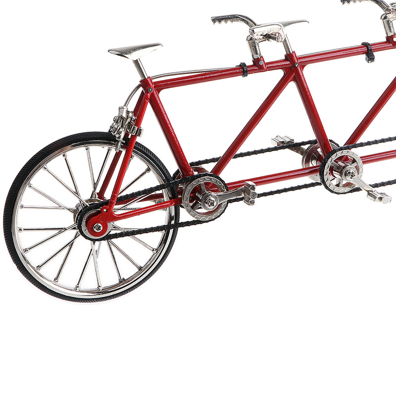 1/10 Scale Simulation Alloy Diecast Racing Exquisite Tandem Bike Sport Bicycle Model Hobbies Games Toy Collections Red
