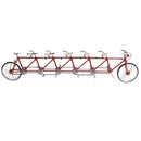 1/10 Scale Simulation Alloy Diecast Racing Exquisite Tandem Bike Sport Bicycle Model Hobbies Games Toy Collections Red