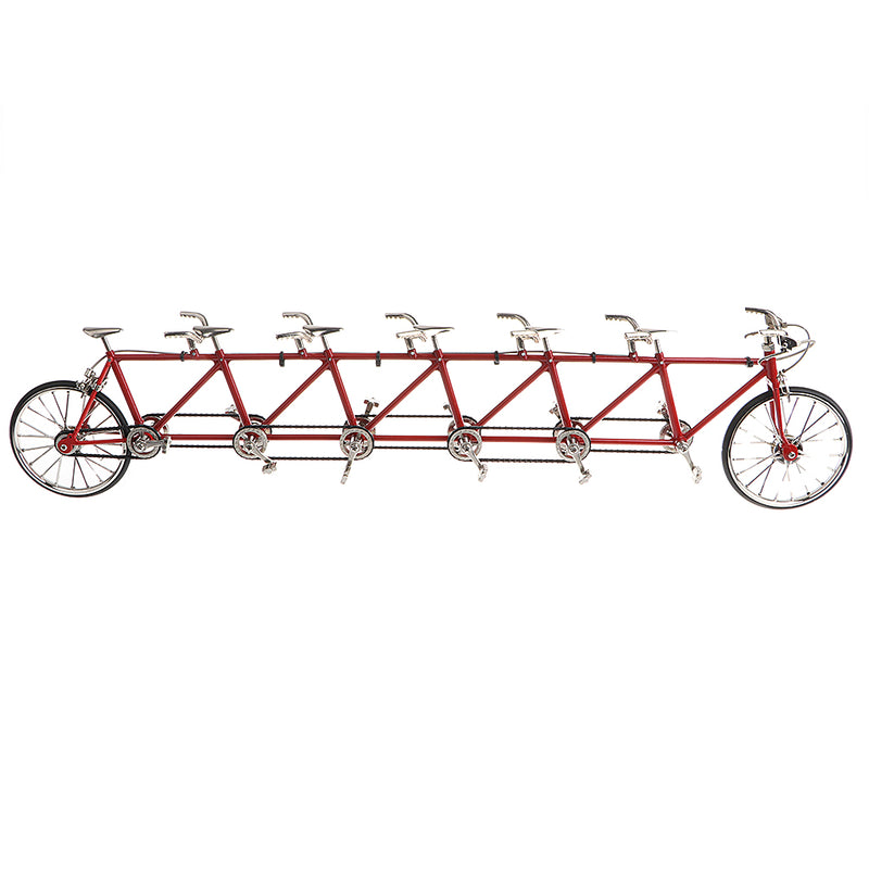 1/10 Scale Simulation Alloy Diecast Racing Exquisite Tandem Bike Sport Bicycle Model Hobbies Games Toy Collections Red