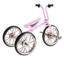 Diecast 1:10 Racing Mountain Bike Kid Tricycle Vehicle Model Collection Desk Craft Pink