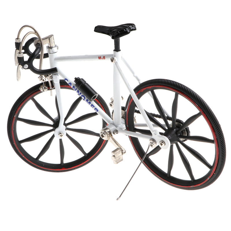 1/10 Miniature Diecast Alloy ATVs Model Toys Extreme Sports Bicycle Mountain Bike Model Boy Creative Toy Game Gift White