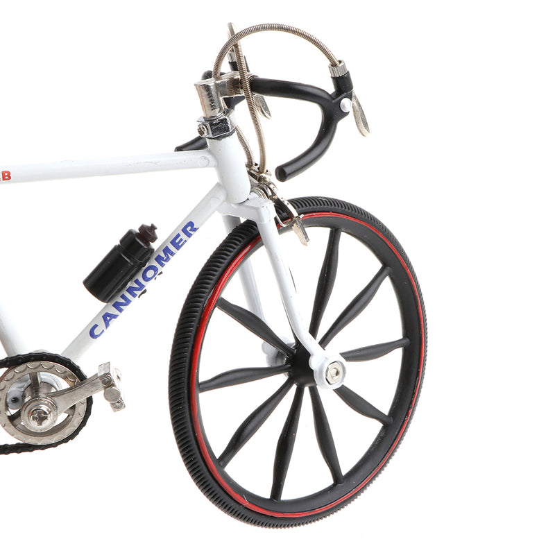 1/10 Miniature Diecast Alloy ATVs Model Toys Extreme Sports Bicycle Mountain Bike Model Boy Creative Toy Game Gift White