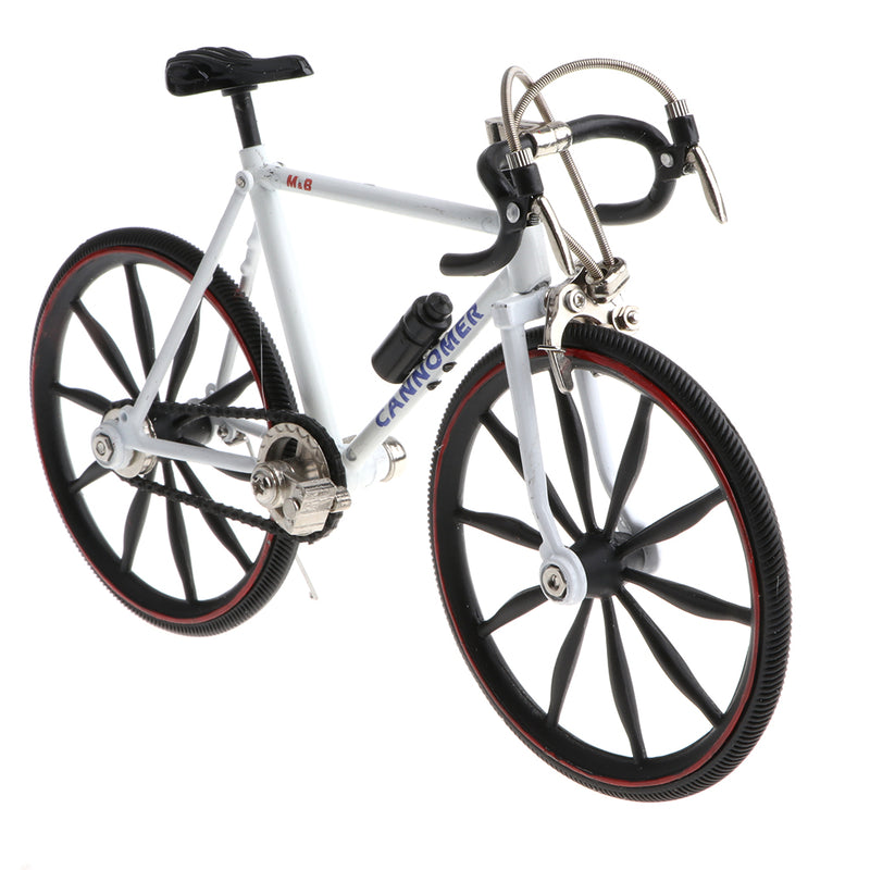 1/10 Miniature Diecast Alloy ATVs Model Toys Extreme Sports Bicycle Mountain Bike Model Boy Creative Toy Game Gift White