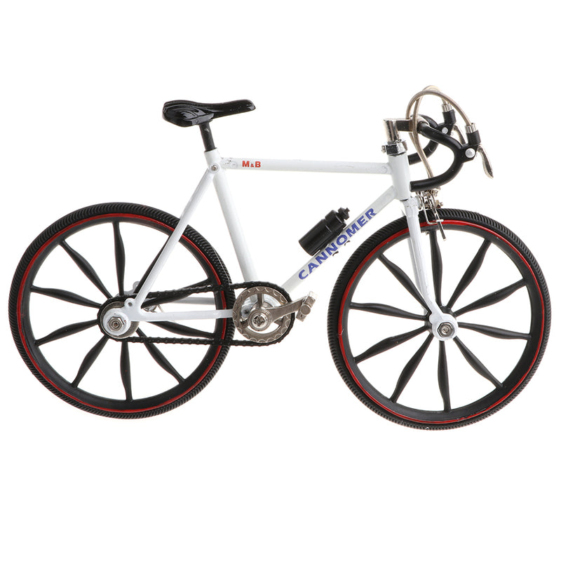 1/10 Miniature Diecast Alloy ATVs Model Toys Extreme Sports Bicycle Mountain Bike Model Boy Creative Toy Game Gift White