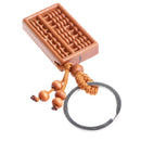 Chinses Traditional Abacus / Suan Pan Wooden Lucky Pendant Cell Phone Handbag Keychain Ornament for Fortune Wealth