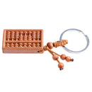 Chinses Traditional Abacus / Suan Pan Wooden Lucky Pendant Cell Phone Handbag Keychain Ornament for Fortune Wealth