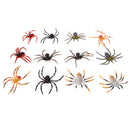 Set of 12pcs PVC Simulation Animal Spiders Model Figurine Children Science & Nature Toy Collection