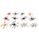 Set of 12pcs PVC Simulation Animal Spiders Model Figurine Children Science & Nature Toy Collection