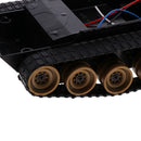Shock Absorbed RC Tank Car Chassis Kit Rubber Track Crawler for Arduino 130 Motor DIY Robot Mechanism Scientific Educational Toy