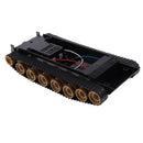 Shock Absorbed RC Tank Car Chassis Kit Rubber Track Crawler for Arduino 130 Motor DIY Robot Mechanism Scientific Educational Toy