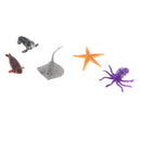 10Pcs Sea Animal Figures Toy Play Set, Plastic Toy, Seal, Octopus, Dolphin, Sea Turtle, Party Favors, DIY Decor, Kids Pretend Toy