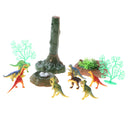 Jurassic Dinosaur Figures Toy Play Set, 12 Pieces Plastic Assorted Dinosaur Toys with Tree, Pond and Nest Model, Kids Pretend Toy