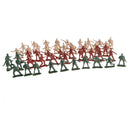 50 x Military Army Soldiers Toy Set(6 Poses), Model Figures for Kids, Pretend Play Educational Toys