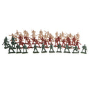50 x Military Army Soldiers Toy Set(6 Poses), Model Figures for Kids, Pretend Play Educational Toys