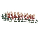 50 x Military Army Soldiers Toy Set(6 Poses), Model Figures for Kids, Pretend Play Educational Toys