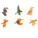 6Pcs Bird Simulation Figures Toy Play Set, Plastic Birds Toy, Eagle, Swan, Owl, Kingfisher, Parrot and Woodpecker