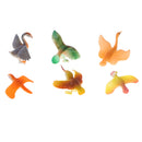 6Pcs Bird Simulation Figures Toy Play Set, Plastic Birds Toy, Eagle, Swan, Owl, Kingfisher, Parrot and Woodpecker