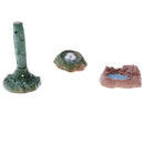 4Pcs Landscape Model Play Set, Diorama Scenery Miniature Model, Kids Pretend Sandbox Toy