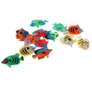 12Pcs Tropical Fish Figures Toy Play Set, Plastic Animal Toy, Party Favors, DIY Decor, Kids Pretend Toy