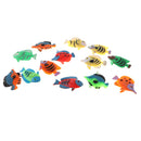 12Pcs Tropical Fish Figures Toy Play Set, Plastic Animal Toy, Party Favors, DIY Decor, Kids Pretend Toy