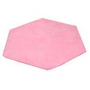 Hexagonal Soft Plush Kids/Baby Playhouse Tent Carpet Children Bedroom Floor Cushion - Pink