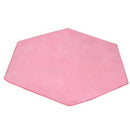 Hexagonal Soft Plush Kids/Baby Playhouse Tent Carpet Children Bedroom Floor Cushion - Pink