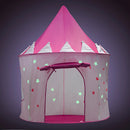 Portable Pop Up Luminescent Princess Girl Castle Play Tent Kids/Baby Indoor & Outdoor Fun Garden Game Toy Pink