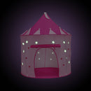 Portable Pop Up Luminescent Princess Girl Castle Play Tent Kids/Baby Indoor & Outdoor Fun Garden Game Toy Pink